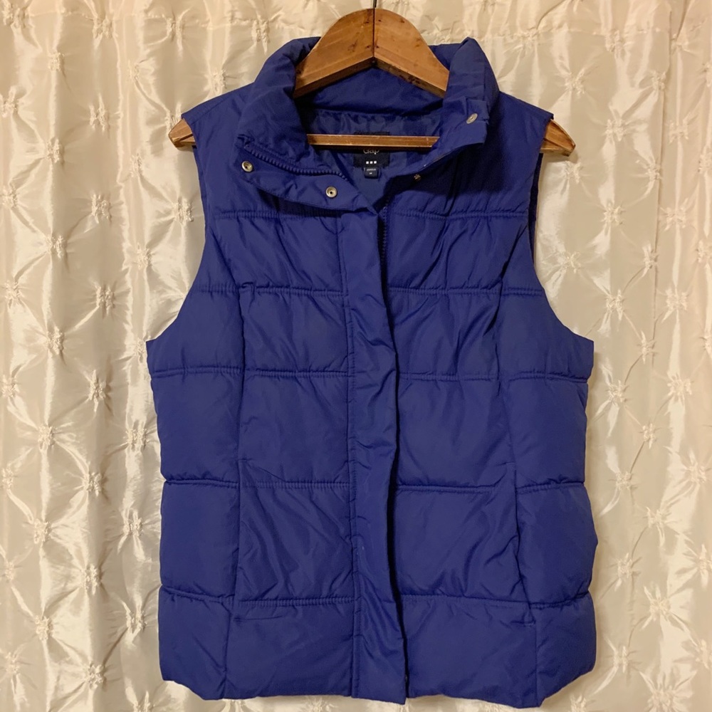 GAP royal blue puffer vest